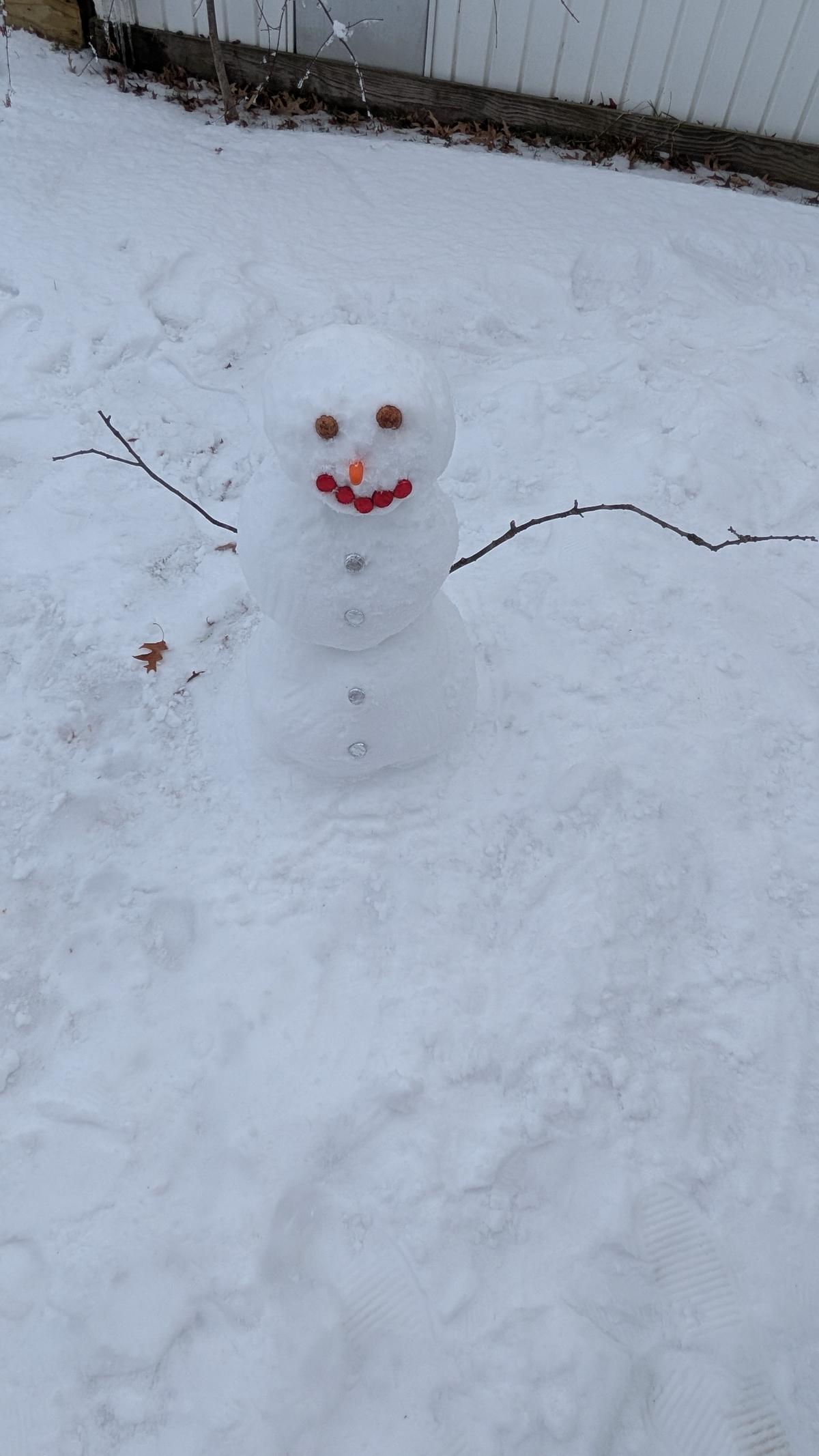 Mi primer muñeco de nieve ☃️